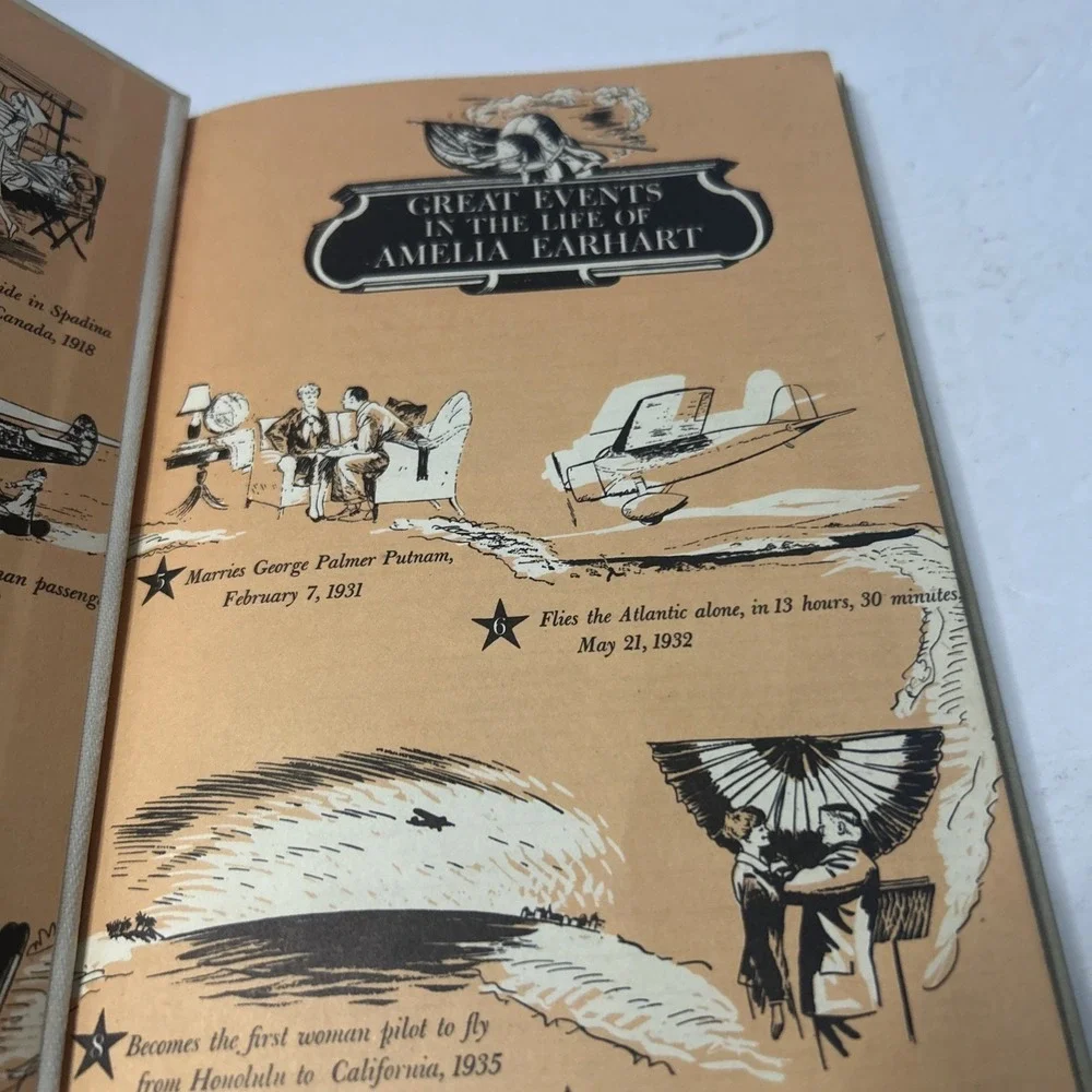 The Story of Amelia Earhart [Signature Books] Adele de Leeuw HC No DC 1955